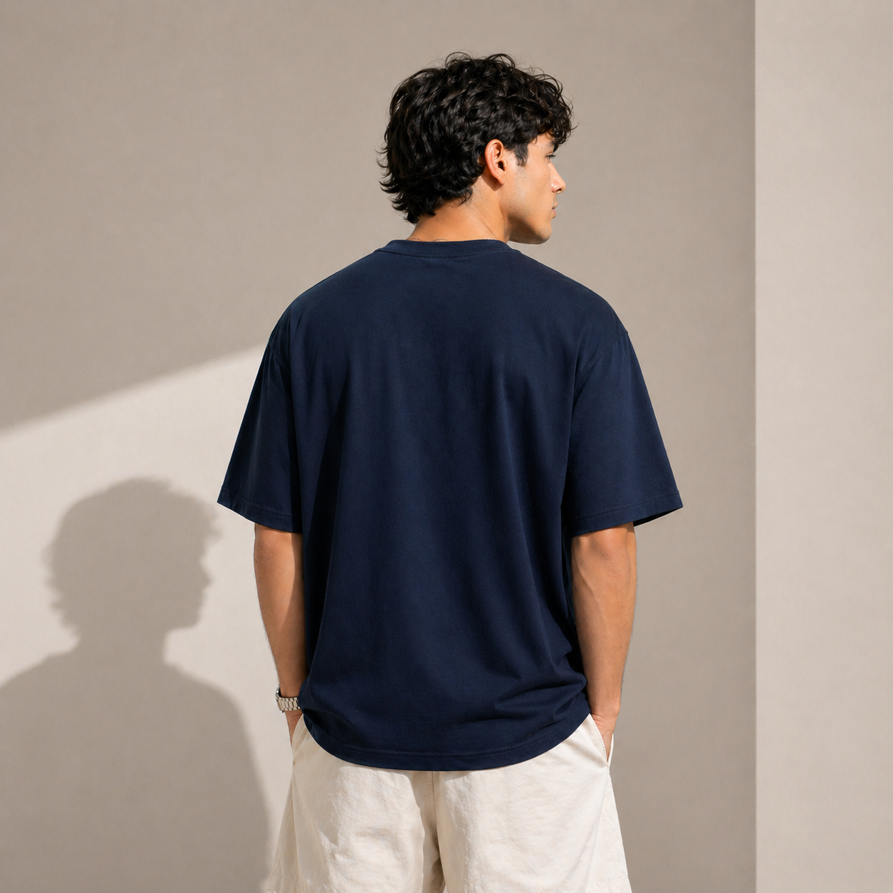 Eyes Chico They Never Lie Oversized Navy Blue Cotton T shirt