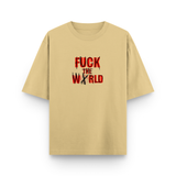 F The World Street Cotton Oversized Beige T-Shirt
