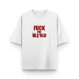 F The World Street Cotton Oversized White T-Shirt