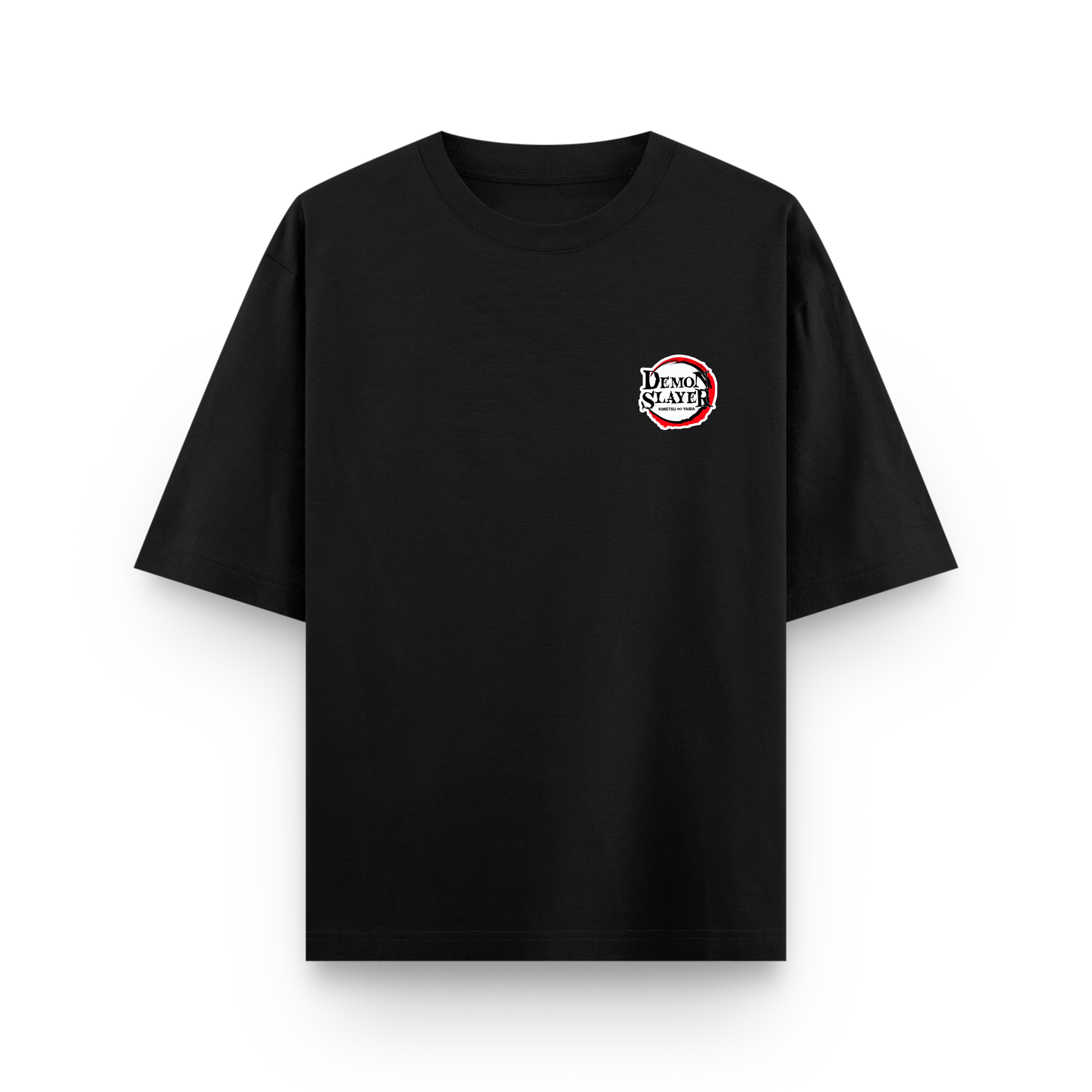 Flame Hashira Rengoku Black Oversized Graphic T-Shirt