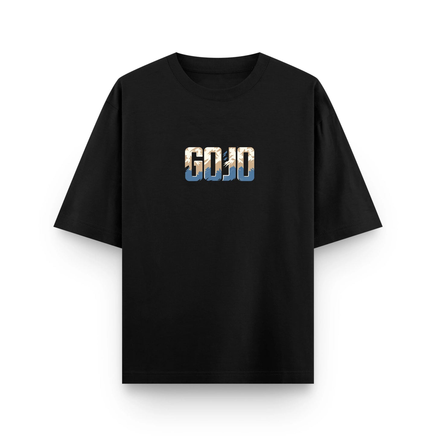 Gojo Satoru Reverse Curse Oversized Black Graphic T-Shirt