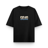 Gojo Satoru Reverse Curse Oversized Black Graphic T-Shirt