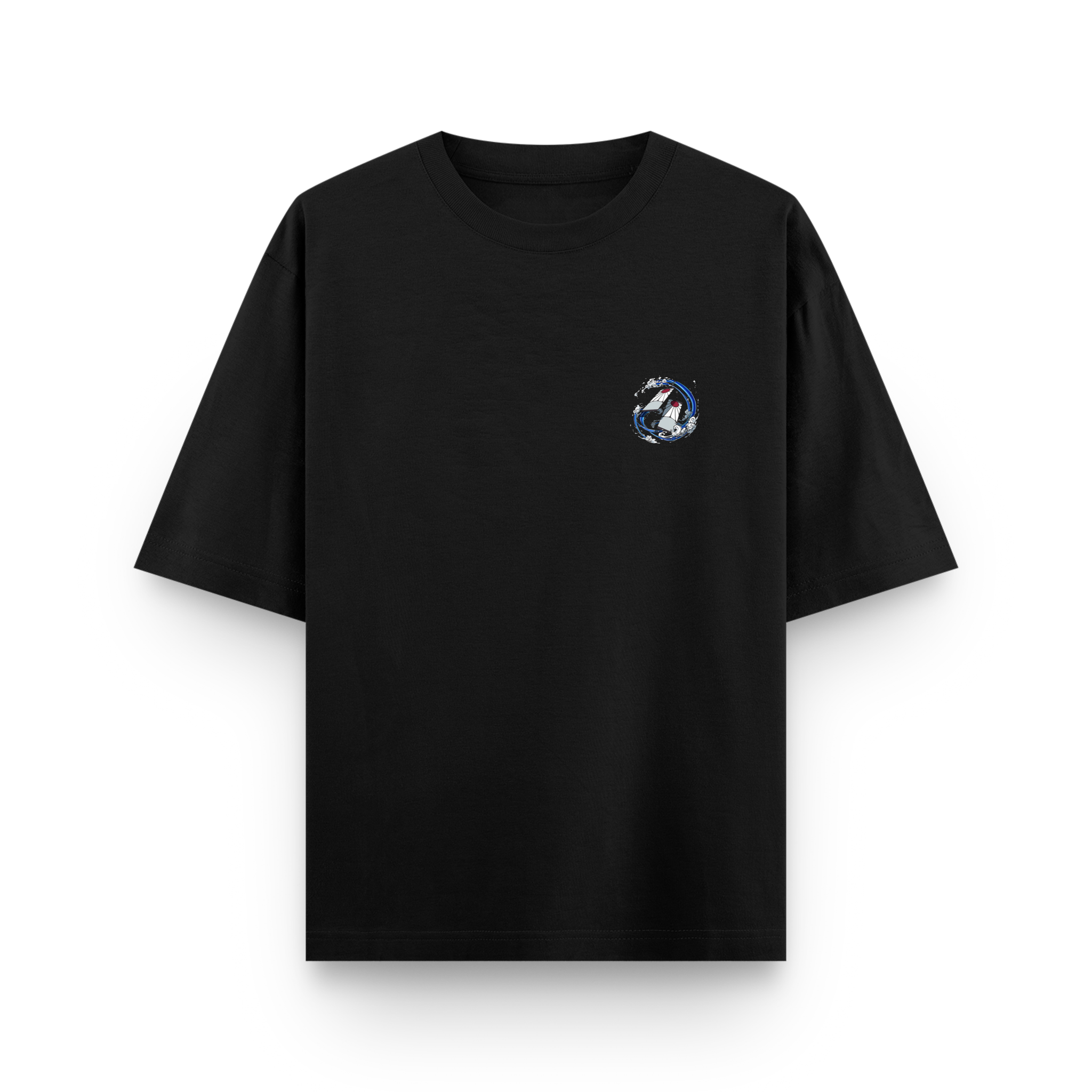 Hinokami Tanjiro Oversized Black Anime T-Shirt