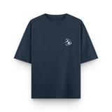 Hinokami Tanjiro Oversized Navy Blue Anime T-Shirt