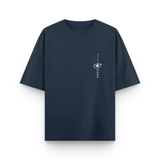 Honored One Gojo Cotton Oversized Anime Navy Blue T-shirt