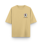 Knight & Rose Oversized Beige Streetwear T-Shirt