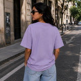 Lavender Plain Oversized Cotton T-Shirt Unisex – Blank Essential