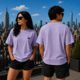 Lavender Signature Oversized Cotton Unisex T shirt