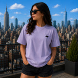 Lavender Signature Oversized Cotton Unisex T shirt