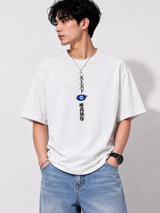 Limitless Madness Gojo White Oversized Anime T-shirt
