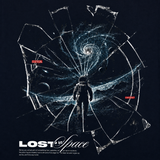 Lost in Space Astronaut Oversized T shirt Navy Blue