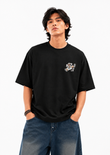 Luffy Gear 5 Streetwear Oversized Black T-Shirt