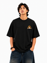 Luffy Classic Oversized Black Anime T-Shirt