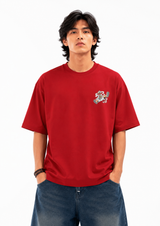Luffy Gear 5 Streetwear Oversized Red T-Shirt