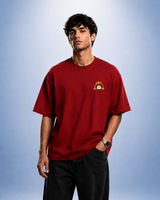 Luffy Gear 5 Streetwear Oversized Red T-Shirt