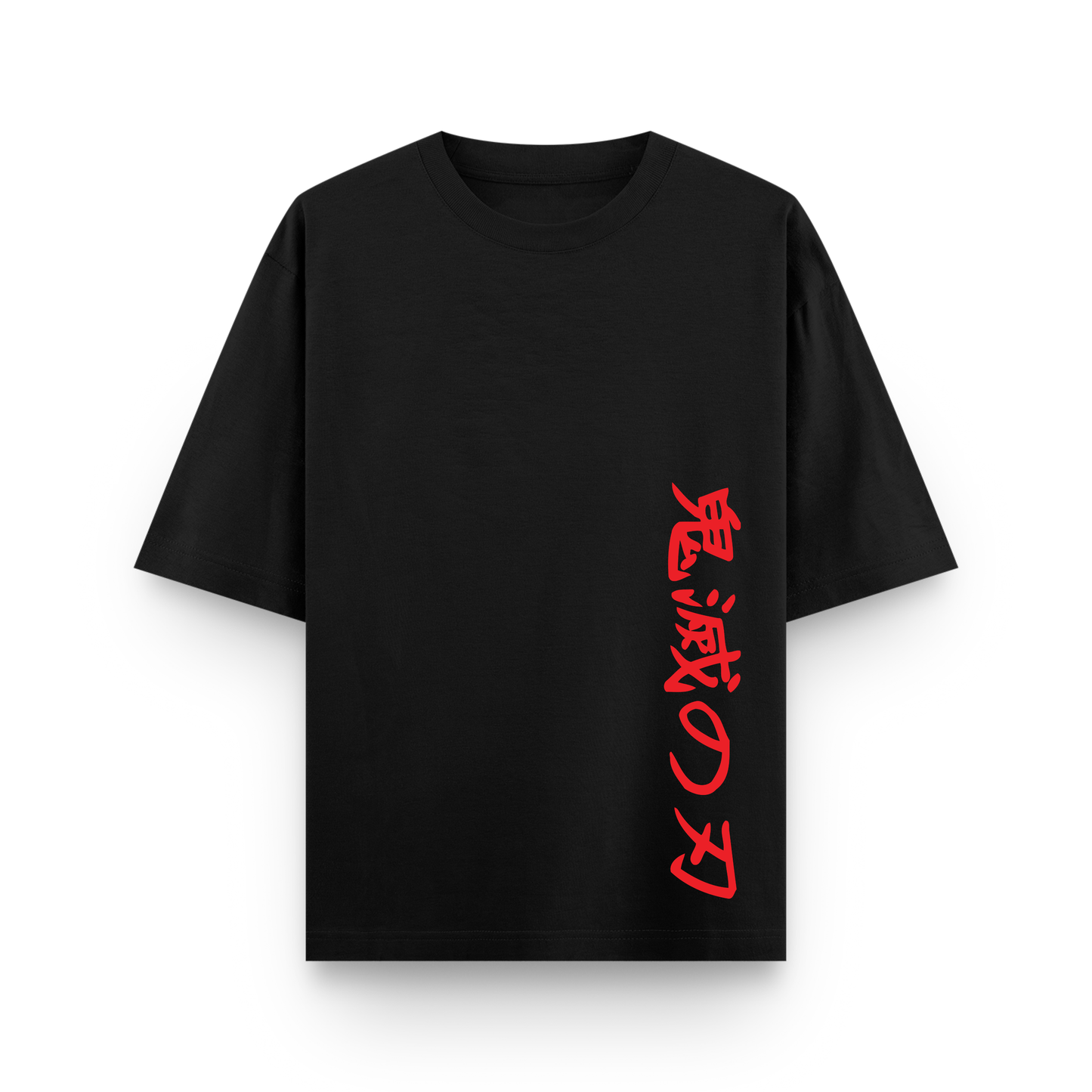 Nezuko Anime Oversized Black Graphic T-Shirt