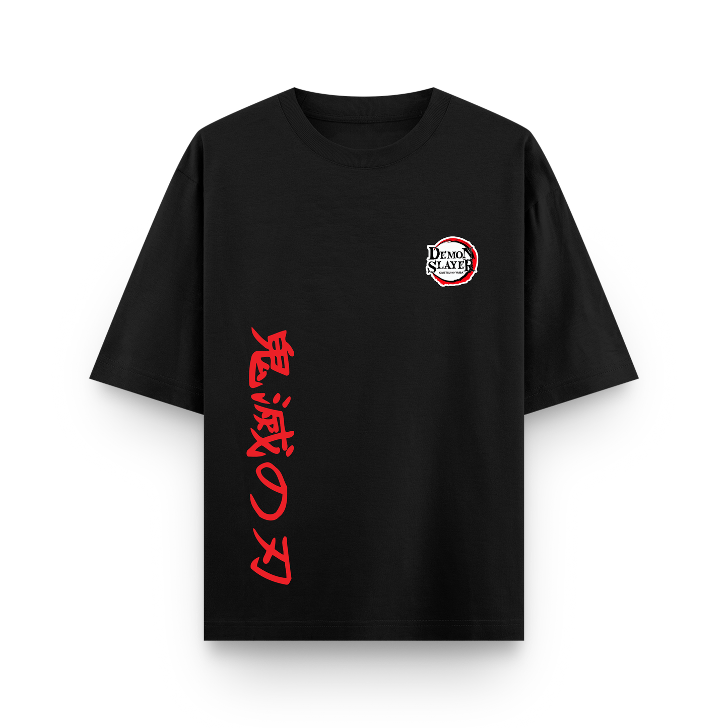 Nezuko Japanese Black Graphic Oversized T-shirt
