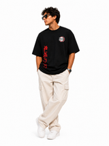 Nezuko Japanese Black Graphic Oversized T-shirt