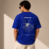 Predator Spider Oversized Royal Blue T-Shirt