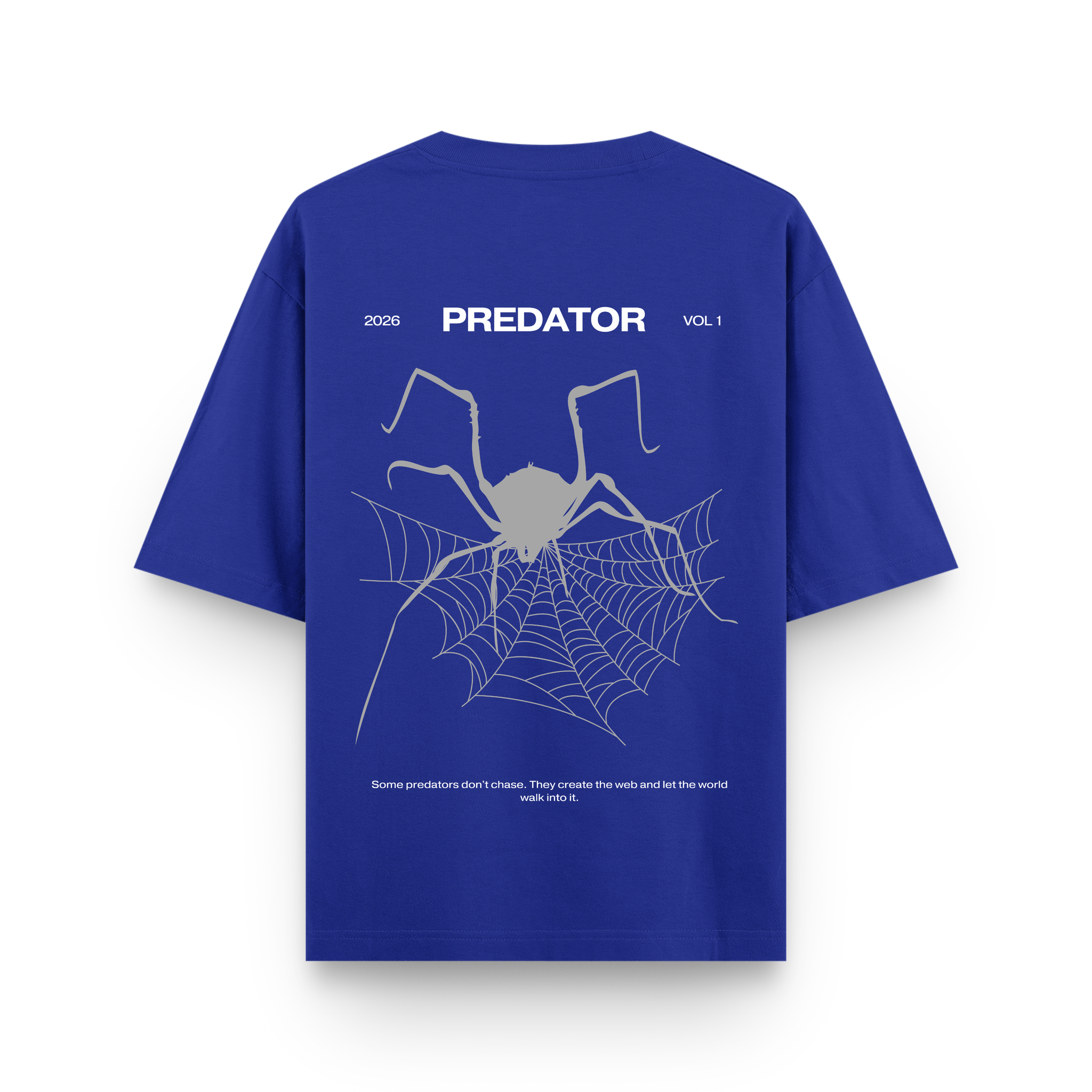 Predator Spider Oversized Royal Blue T-Shirt