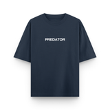 Predator Spider Oversized Navy Blue Graphic T-Shirt