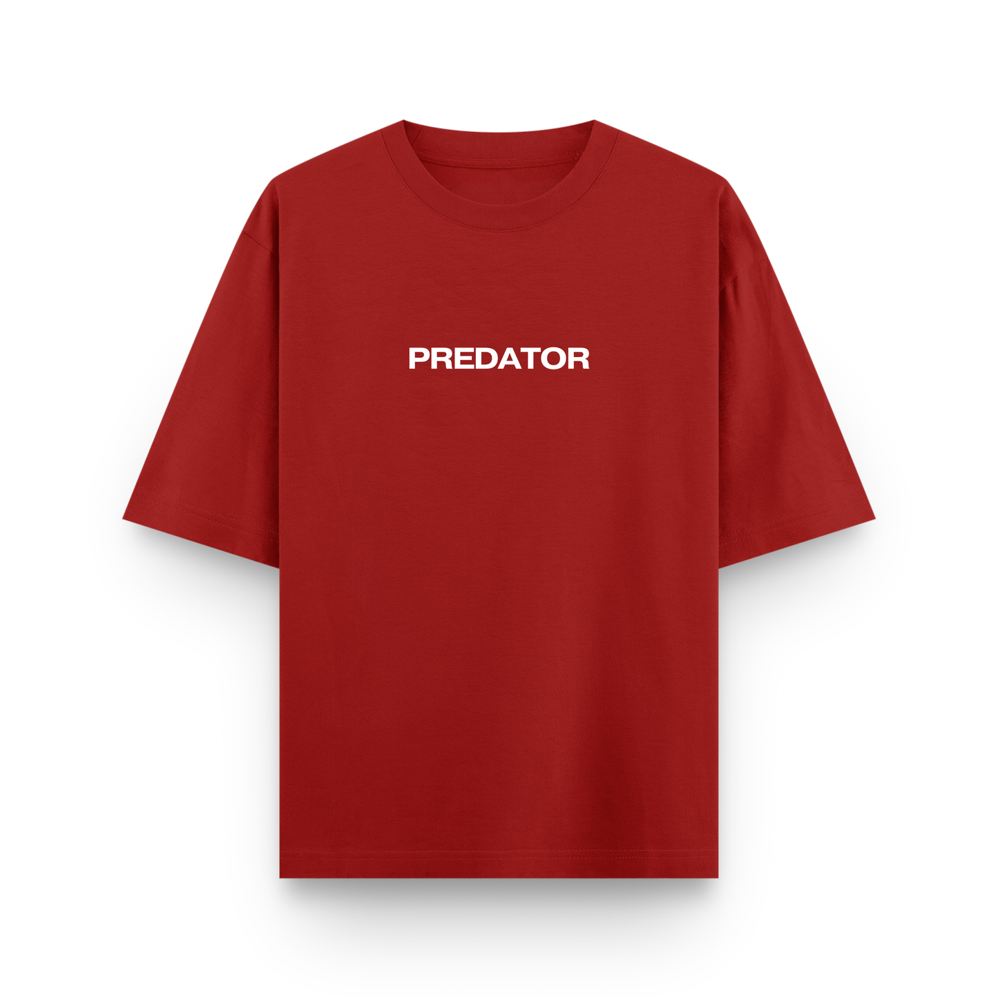 Predator Spider Oversized Red Graphic T-Shirt