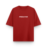 Predator Spider Oversized Red Graphic T-Shirt