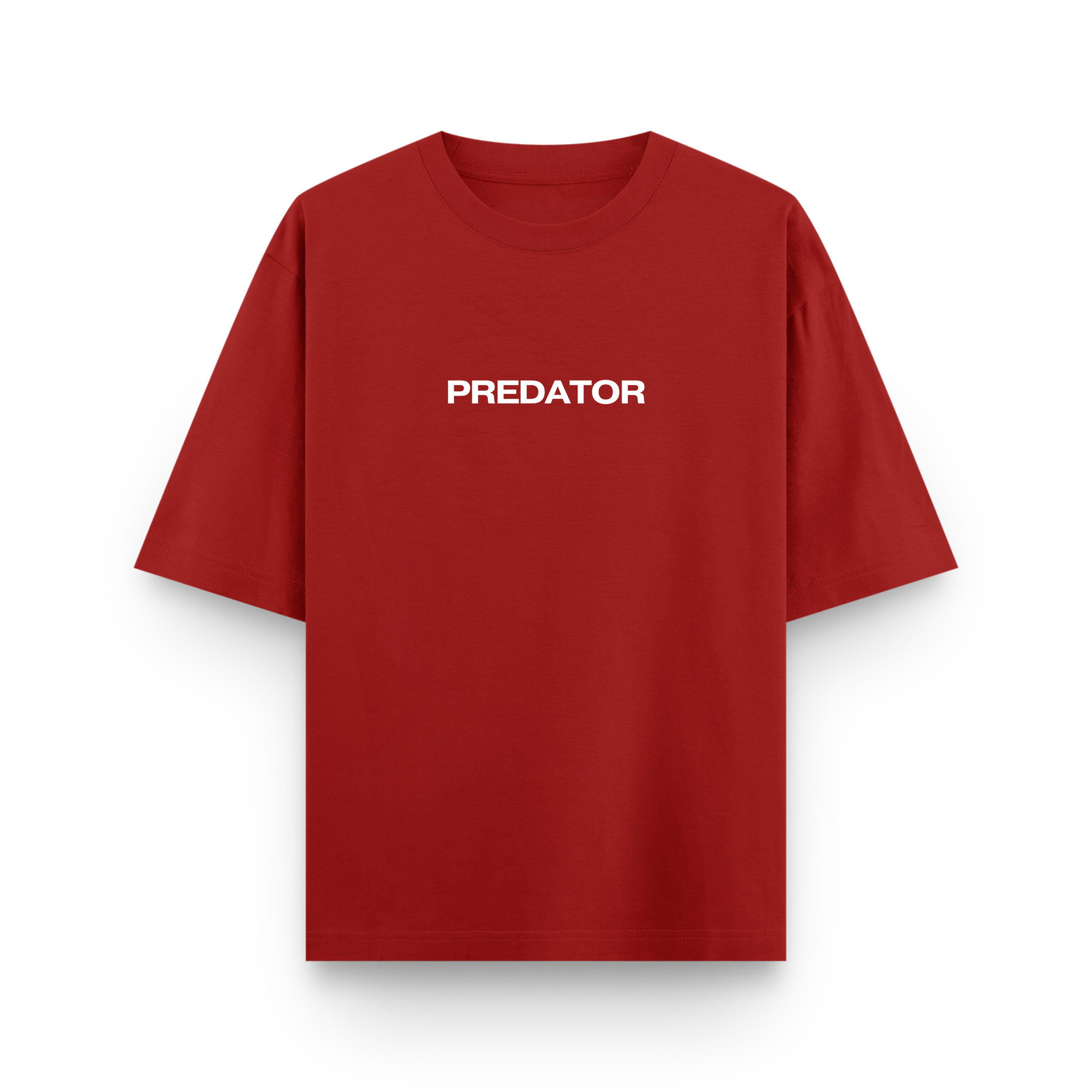 Predator Spider Oversized Red Graphic T-Shirt