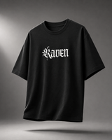 Raven Legacy Black Oversized Graphic T shirt