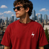 Red Signature Oversized Cotton Unisex T shirt