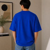 Royal Blue Plain Oversized Cotton T-Shirt Unisex – Blank Essential
