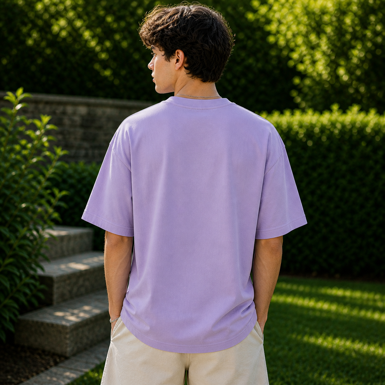 SRCSL Creative Culture Oversized Logo T shirt Lavender