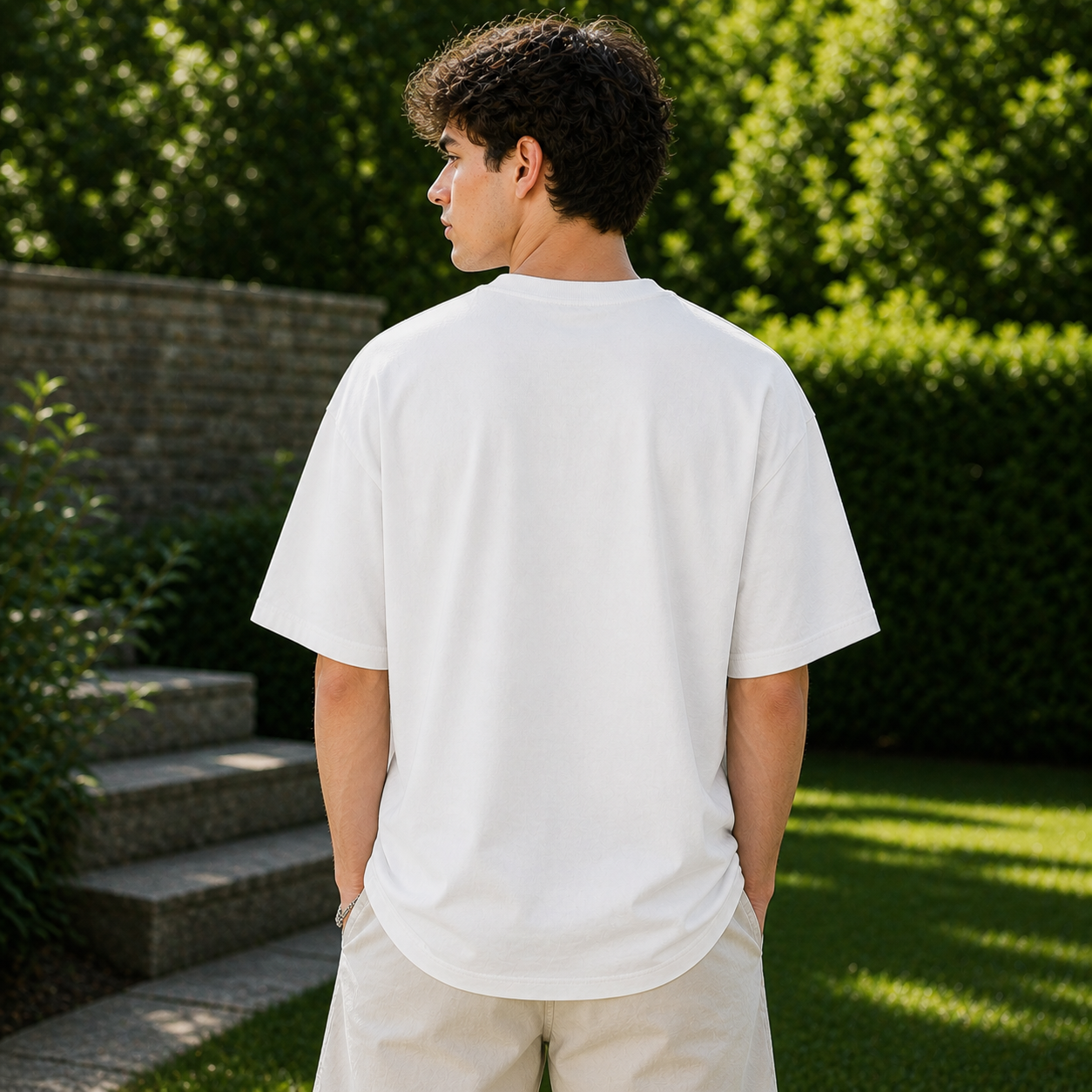 SRCSL Creative Culture Oversized Logo T shirt White