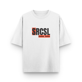 SRCSL Creative Culture Oversized Logo T shirt White