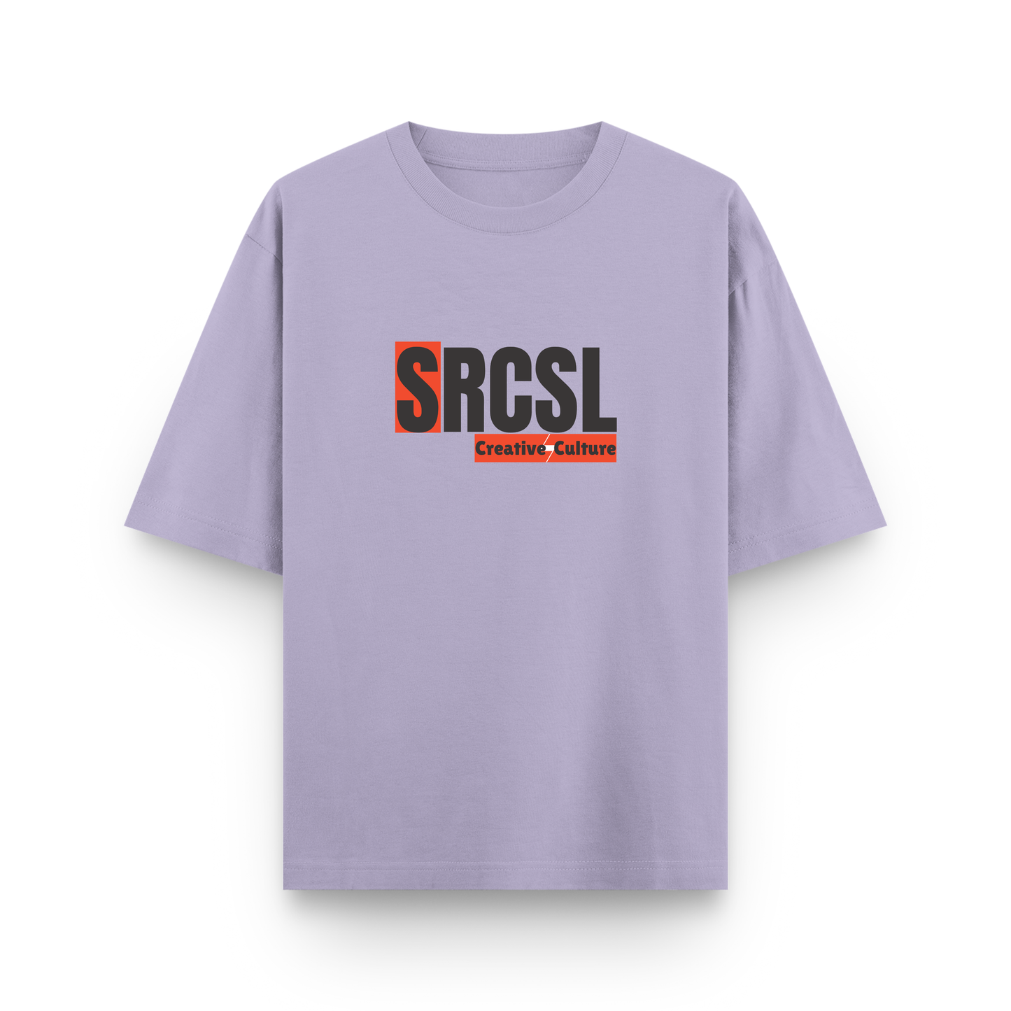 SRCSL Creative Culture Oversized Logo T shirt Lavender