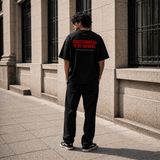 STG Signed to God Oversized Printed Black T-Shirt