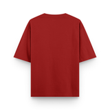 Straw Hat Anime Oversized Red Graphic T-Shirt