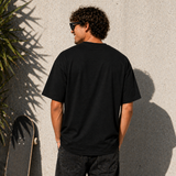 Surcasual Oversized Black T-Shirt – Premium Cotton Casual Streetwear