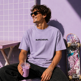 Surcasual Oversized Lavender T-Shirt – Premium Cotton Casual Streetwear