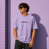 Surcasual Oversized Lavender T-Shirt – Premium Cotton Casual Streetwear