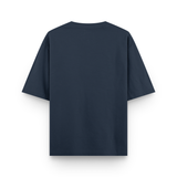Surcasual Oversized Navy Blue T-Shirt – Premium Cotton Casual Streetwear