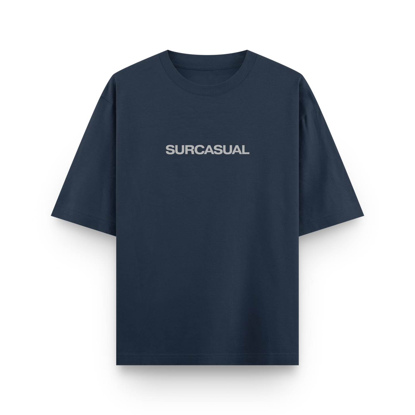 Surcasual Oversized Navy Blue T-Shirt – Premium Cotton Casual Streetwear