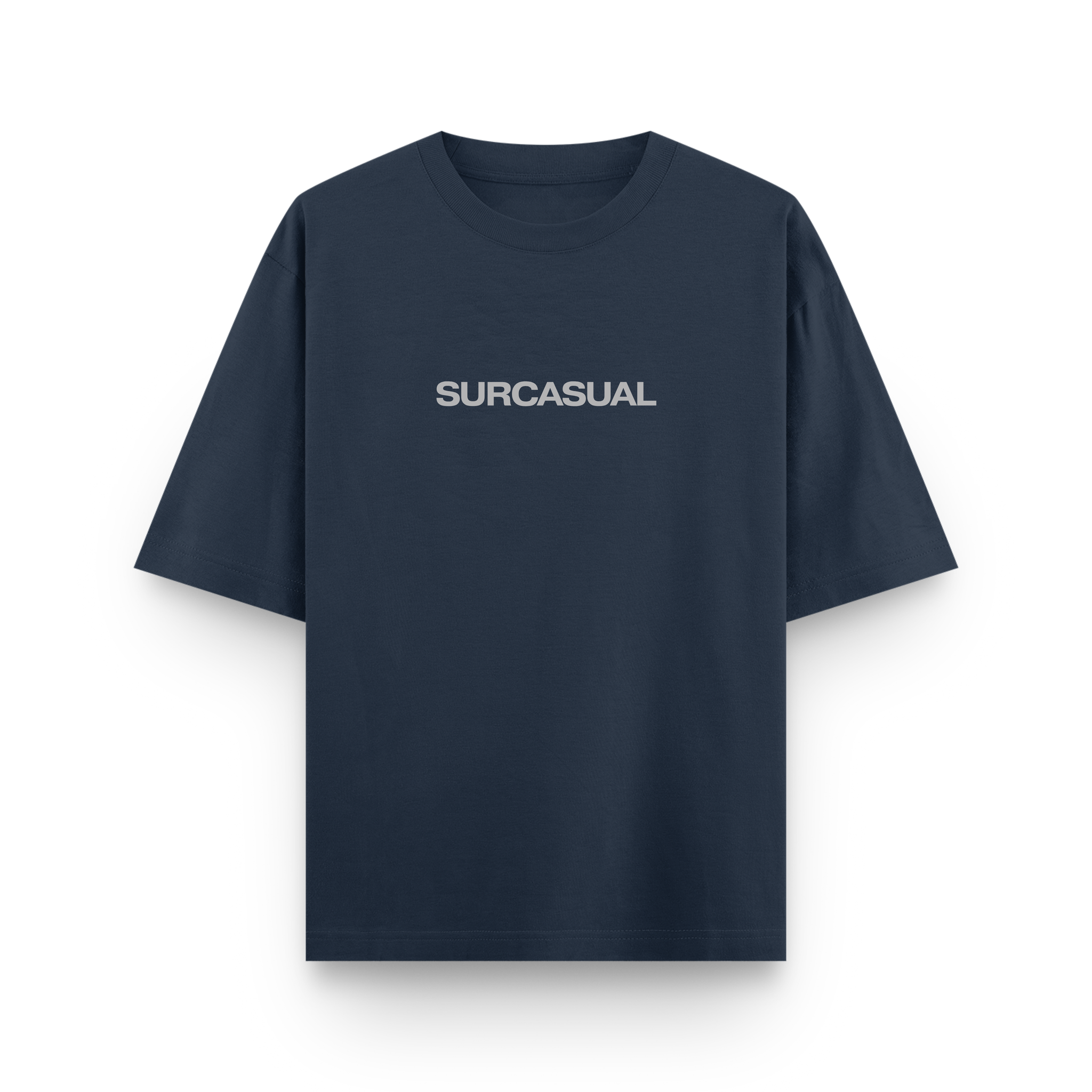Surcasual Oversized Navy Blue T-Shirt – Premium Cotton Casual Streetwear