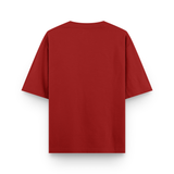 Surcasual Oversized Red T-Shirt – Premium Cotton Casual Streetwear