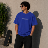 Surcasual Oversized Royal Blue T-Shirt – Premium Cotton Casual Streetwear