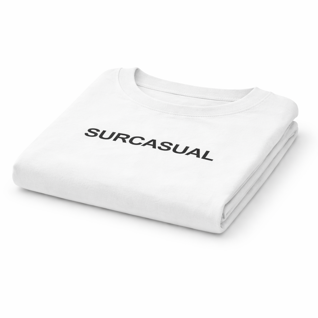 Surcasual Oversized White T-Shirt – Premium Cotton Casual Streetwear