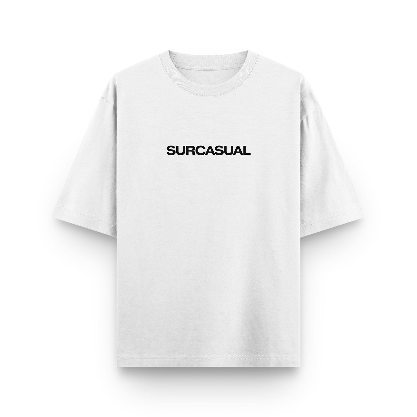 Surcasual Oversized White T-Shirt – Premium Cotton Casual Streetwear