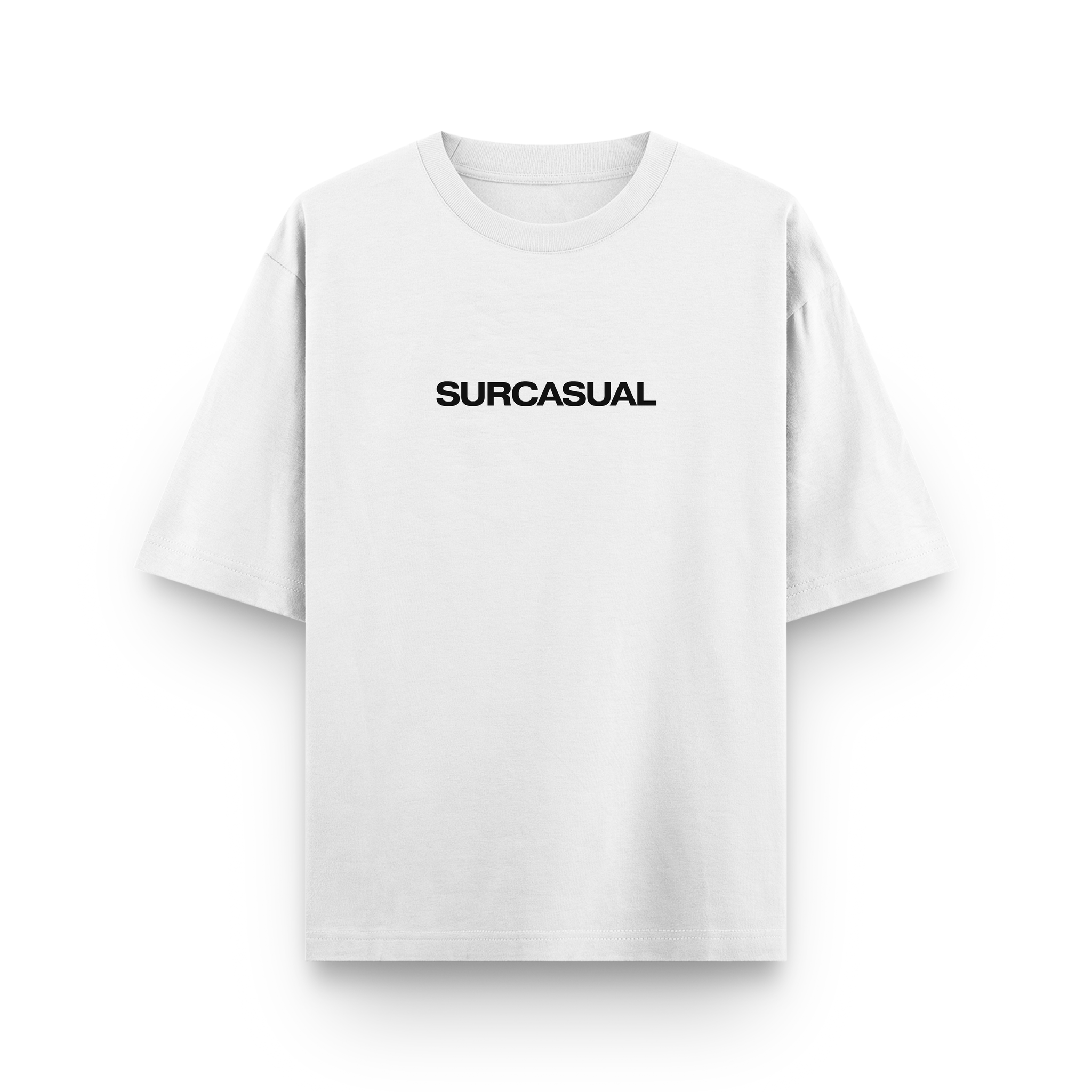 Surcasual Oversized White T-Shirt – Premium Cotton Casual Streetwear