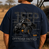 Tactical Beast 4 x 4 Oversized Navy Blue Cotton T-shirt