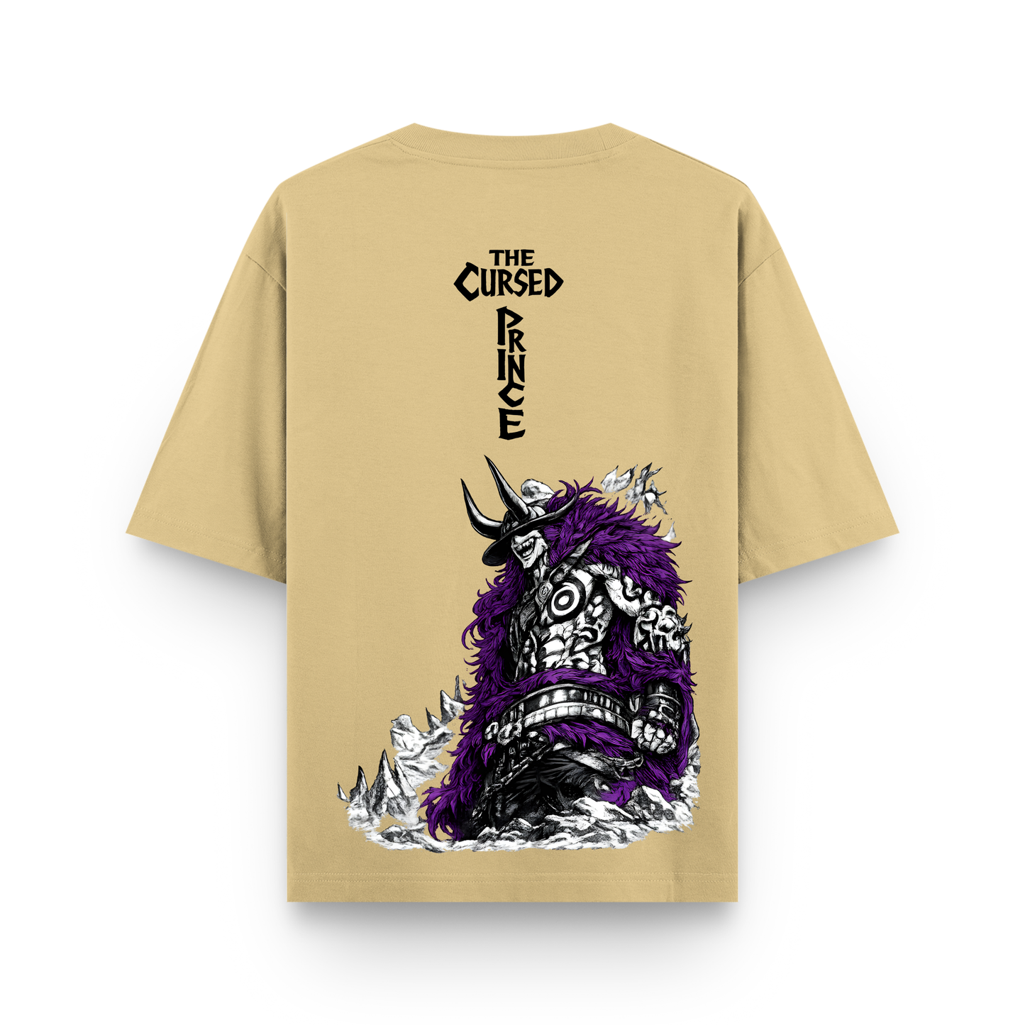 The Cursed Prince Loki Ragnarok Oversized Graphic Beige T shirt